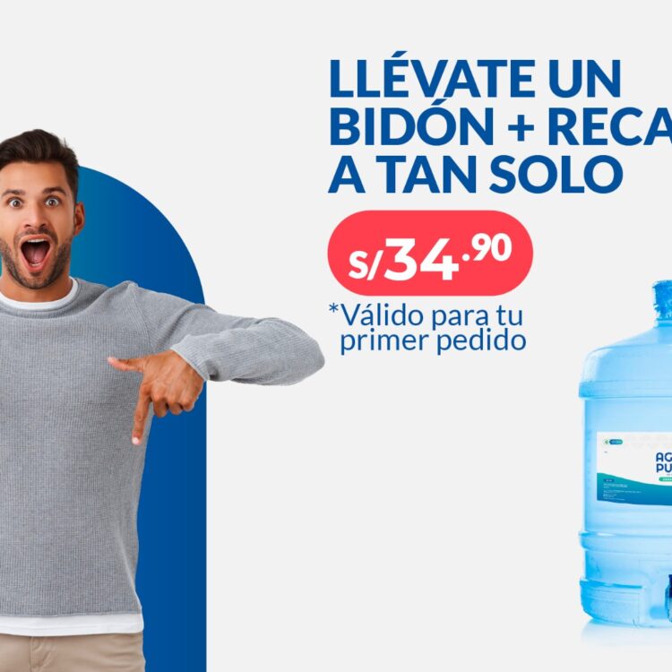 Primera Orden - Bidón + Recarga 20 Litros S/ 34.90